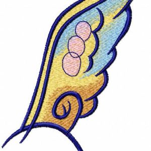 Big wing embroidery design