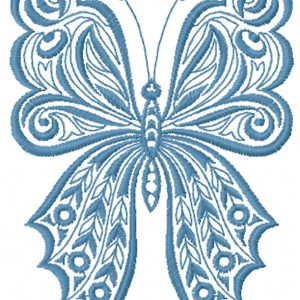 Big wings butterfly embroidery design