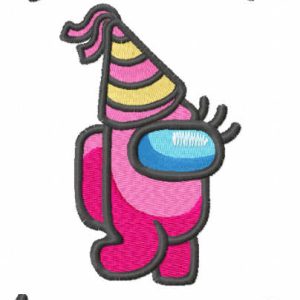 Birthday Impostor embroidery design