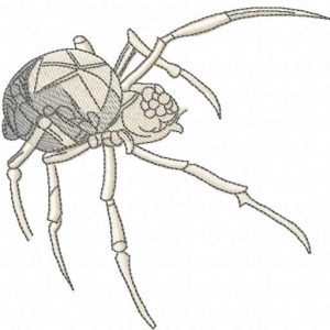 Black Widow Spider embroidery design