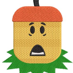 Bloxtober embroidery design