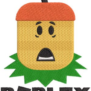 Bloxtober with roblox logo embroidery design