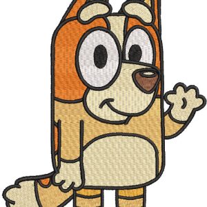 Bluey Bingo embroidery design