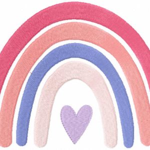 Boho Rainbow embroidery design