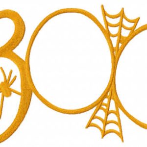 Boo web embroidery design