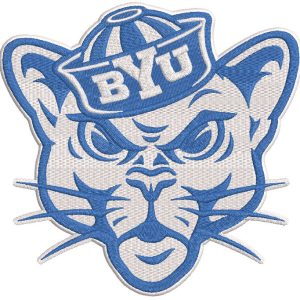 Brigham Young Cougars Secondary logo embroidery design