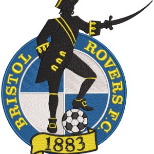 Bristol Rovers football club logo embroidery design