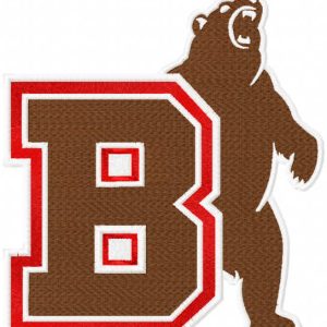 Brown bears logo 2022 embroidery design