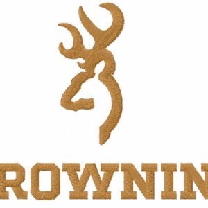 Browning logo embroidery design