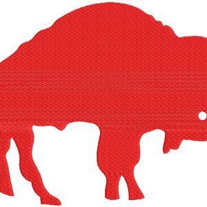 Buffalo Bills red logo embroidery design