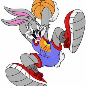 Bugs basketball embroidery design