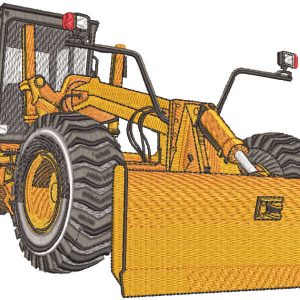CAT grader embroidery design