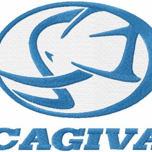 Cagiva logo embroidery design