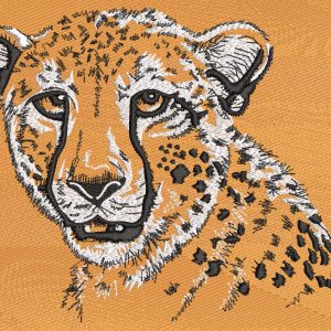 Cheetah big cat embroidery design