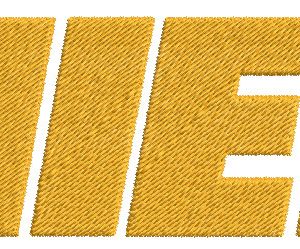 Chiefs wordmark logo embroidery design