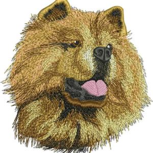 Chow Chow Dog embroidery design