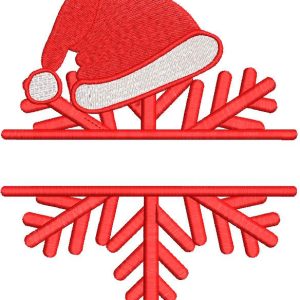 Christmas split embroidery design