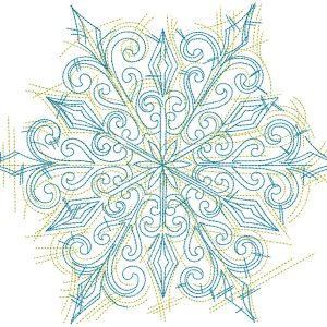 Christmas Funny snowflake embroidery design
