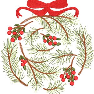 Christmas Tree Branches embroidery design