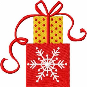 Christmas gifts embroidery design