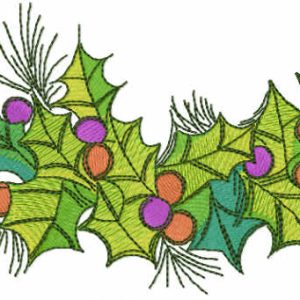 Christmas home decor embroidery design