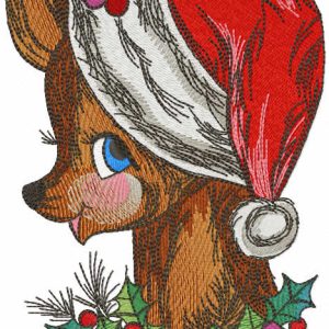 Christmas is near embroidery design
