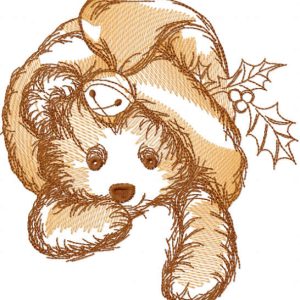 Christmas toy sketch embroidery design