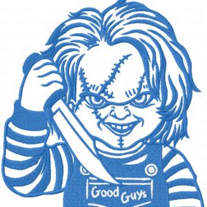 Chucky embroidery design