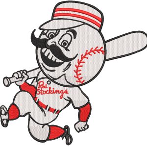 Cincinnati Redlegs logo embroidery design