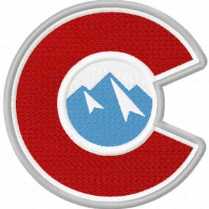 Colorado Avalanche c logo embroidery design