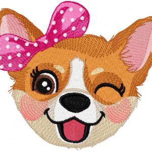 Gorgi girl embroidery design