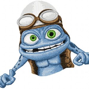 Crazy Frog embroidery design