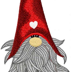Cute Christmas Dwarf embroidery design