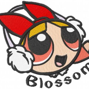 Cute Winter blossom embroidery design