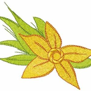 Small daffodil 1 embroidery design