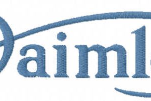 Daimler logo embroidery design