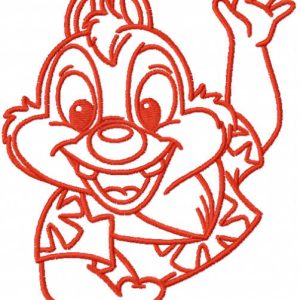Dale Hawaii one colored embroidery design