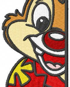 Dale hiding embroidery design