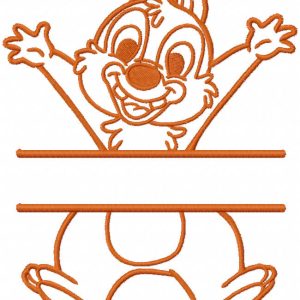 Dale monogram embroidery design