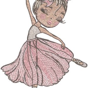 Dance inspiration embroidery design