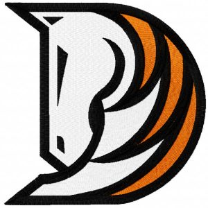 Denver Broncos concept logo embroidery design