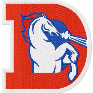 Denver Broncos logo 4 embroidery design