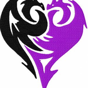 Descendants embroidery design