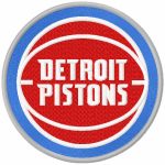 Detroit Pistons 2017 logo embroidery design