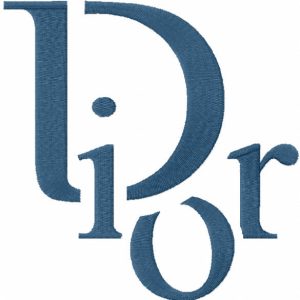 Dior modern logo embroidery design