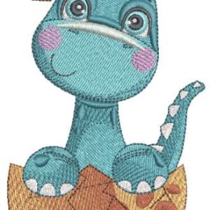 Diplodocus newborn embroidery design