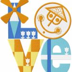 Disney Park inspired embroidery design