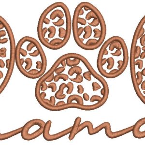 Dog mama embroidery design
