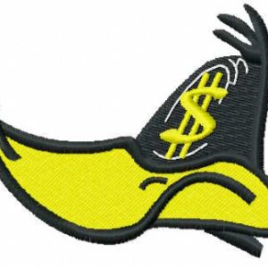 Donald duck dollar embroidery design