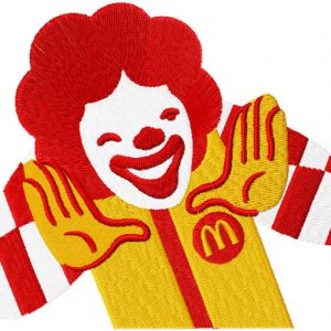 Don't worry Ronald embroidery design